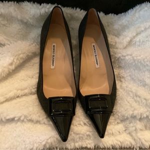 Black Manolo Blahnik shoes